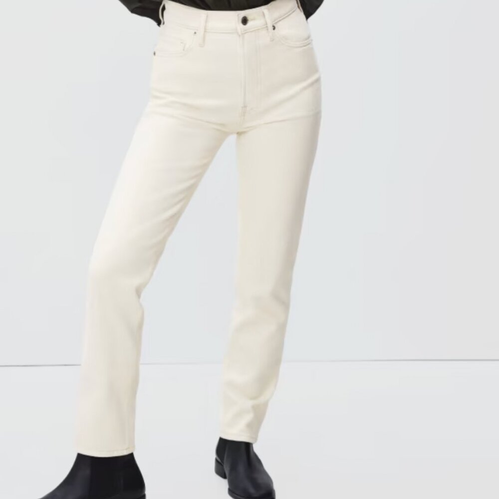 Everlane Cheeky Jeans - White Size 28